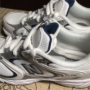 New Balance White and Navy Athletic Shoes Brand new